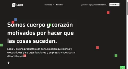 Sitio web de comunicación y producción audiovisual Lado C en Uruguay